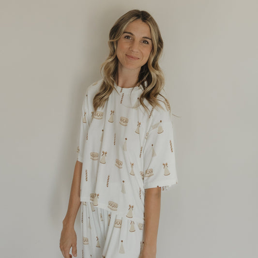 Women's Boxy Tee Lounge Set | Birthday Girl