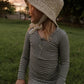 Bamboo Two Piece Pajamas | Forest Stripe Ribbed