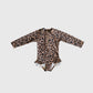 *PRE-ORDER* Girl's Long Sleeve Swimsuit | Leopard