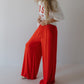 Women's Bamboo Wide Leg Pants | Cherry Red