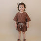 Shorts Set | Brown Polka Dots
