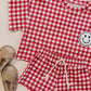 Shorts Set | Red Gingham