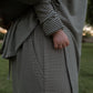 Women's Bamboo Button Up Lounge Set | Forest Stripe Ribbed