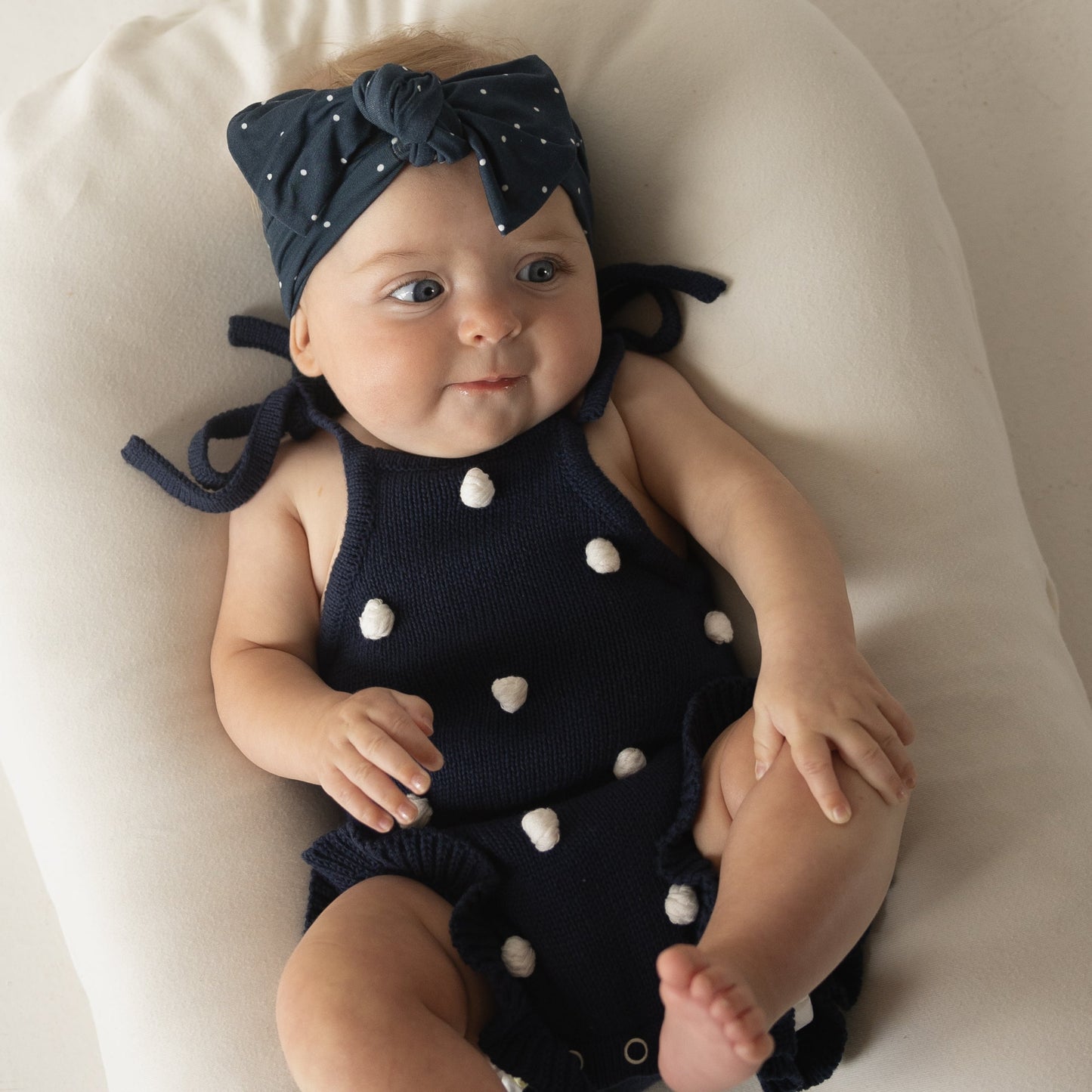 Knit Ruffle Romper | Emery
