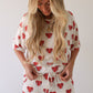 Short Sleeve Women's Bamboo Pajamas | Sad Girl
