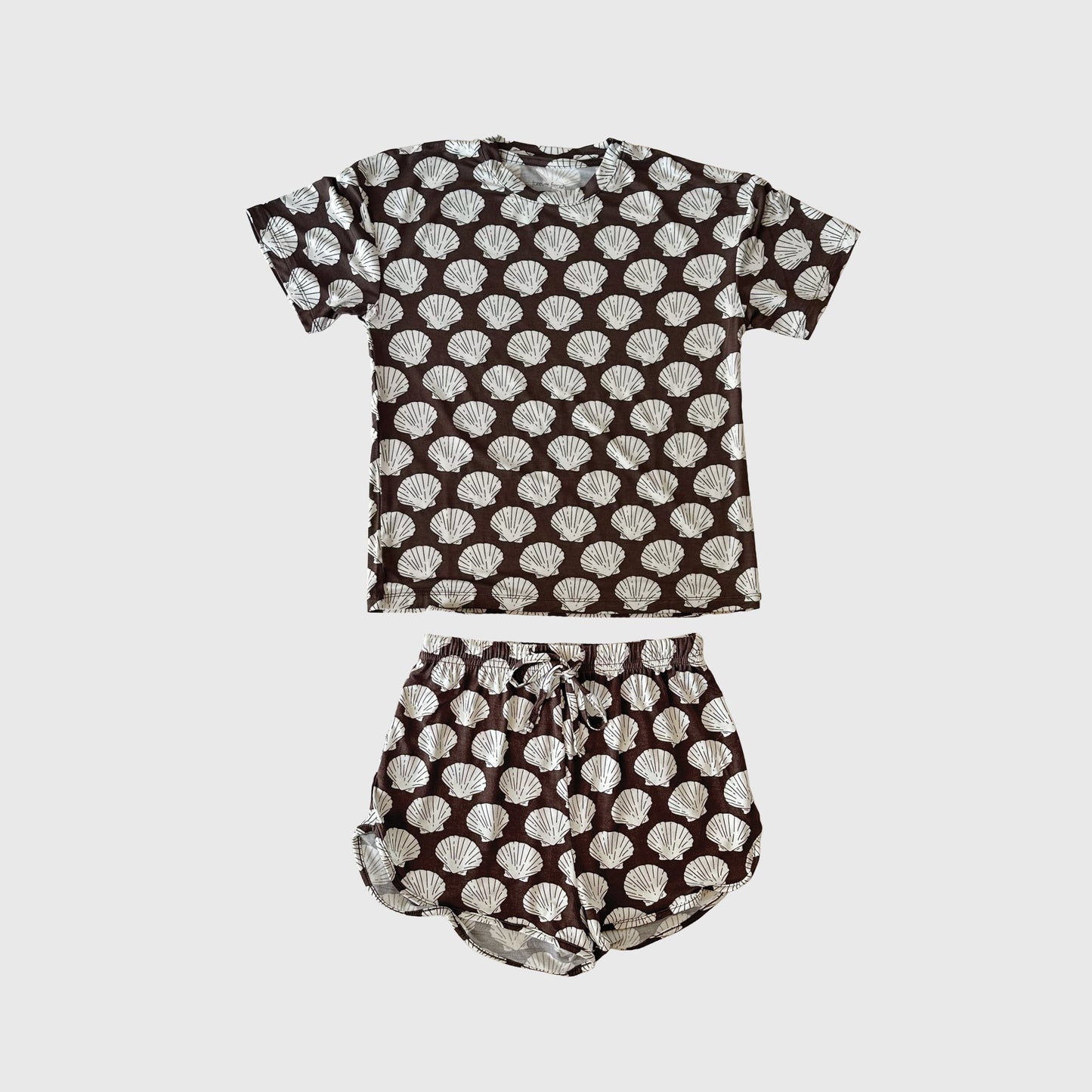 Girl's Bamboo Short Set | Seashells
