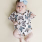 Short Sleeve Bubble Romper | Butterflies