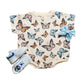 Short Sleeve Bubble Romper | Butterflies