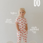Toddler Short Sleeve Bamboo Lounge Set | Cherry Orchard
