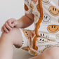 Smiley Bamboo Short Romper | Copper