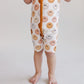 Smiley Bamboo Short Romper | Copper