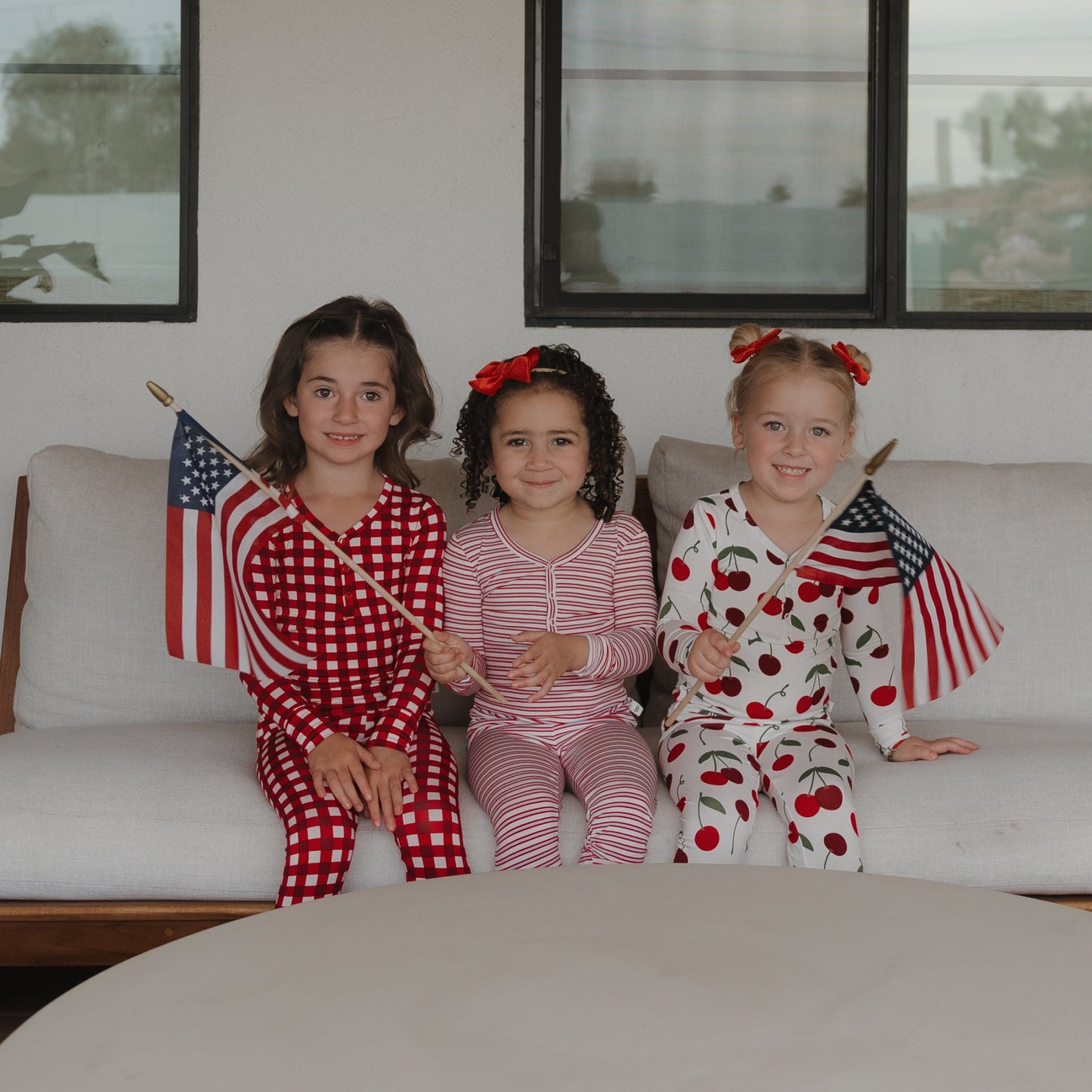 Bamboo Two Piece Pajamas | Scarlet Gingham