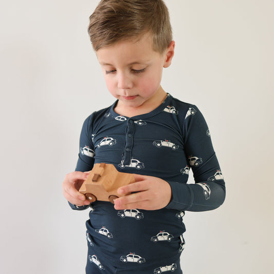 Bamboo Two Piece Pajamas | Police Cruiser