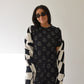 Women's Boxy Tee Lounge Set | Flaming Hearts