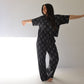 Women's Boxy Tee Lounge Set | Flaming Hearts