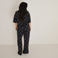 Women's Boxy Tee Lounge Set | Flaming Hearts