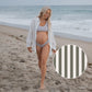 Women's Two Piece Swimsuit | Olive Stripe