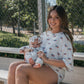 Bamboo Zip Pajamas | Americana Ribbed
