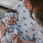 Bamboo Zip Pajamas | Americana Ribbed