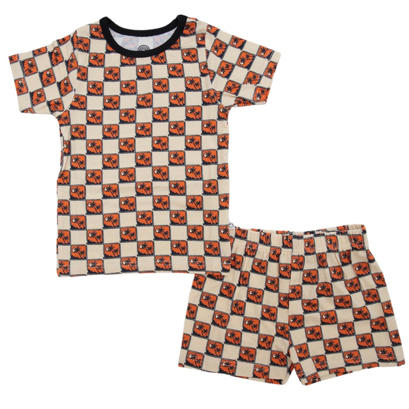 Paradise Palm Short Set Bamboo Pajamas